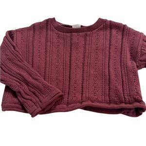 Modern Moments Maroon Cozy Knit Sweater 18M